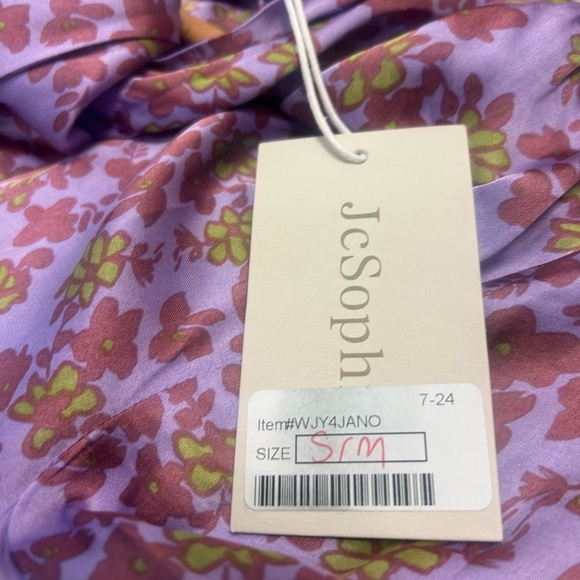 JC Sophie M Liz European NWT Pink and Purple Long Sleeve Sundress with Cowl Neck - Picture 14 of 16